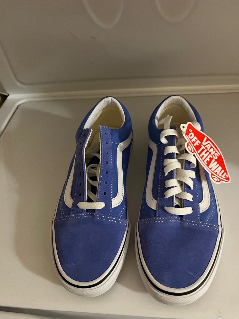 Vans Old Skool Blue Suede Low Top Sneakers